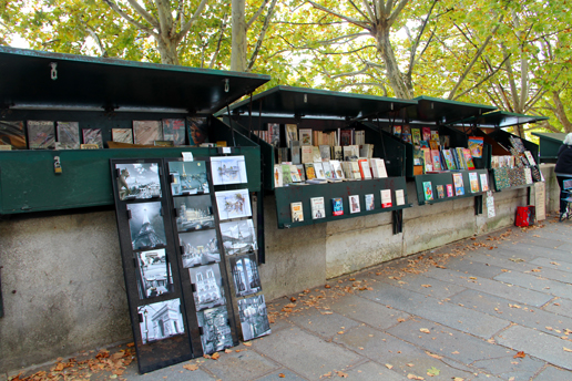Un bouquiniste de la rive droit de la Seine